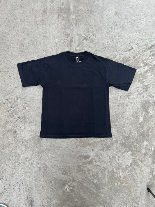 black plain oversized t-shirt
