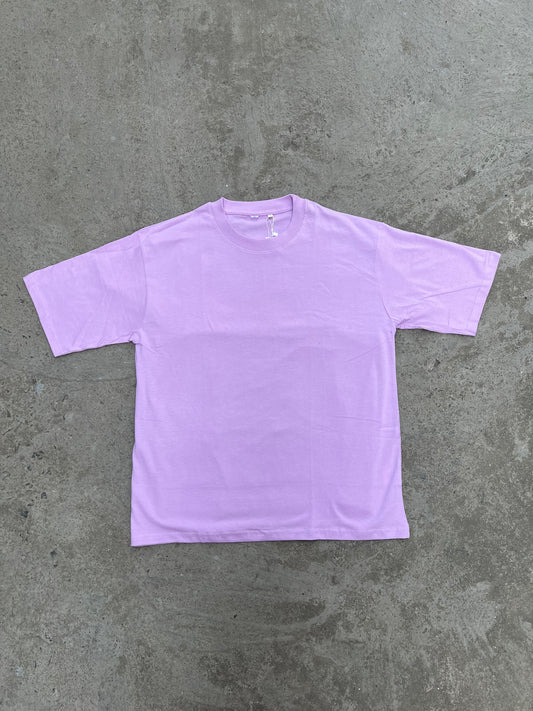 lilac plain oversized t shirt